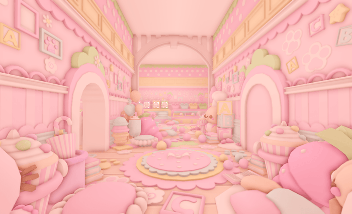 Crowded Decor Pastel House