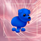 Neon Blue Dog