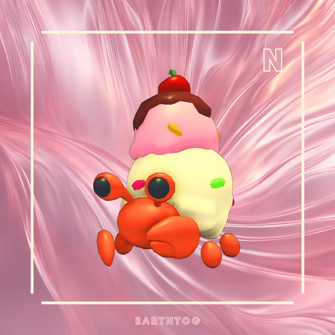Neon Ice Cream Hermit Crab - Earthtog.com