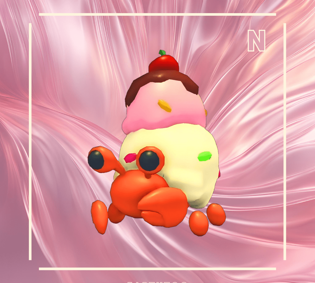 Neon Ice Cream Hermit Crab - Earthtog.com