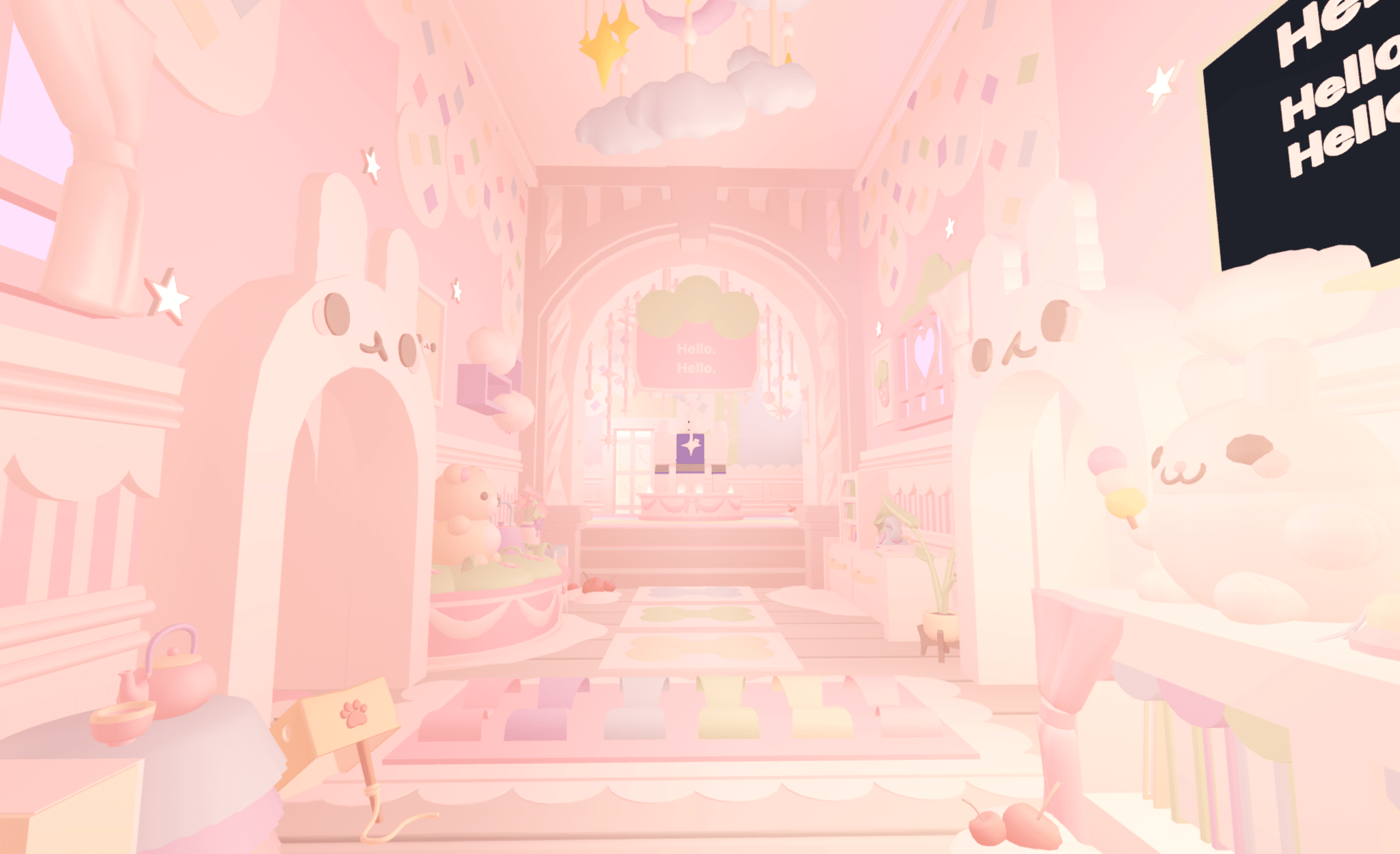 Pastel Rainbow House - Earthtog.com