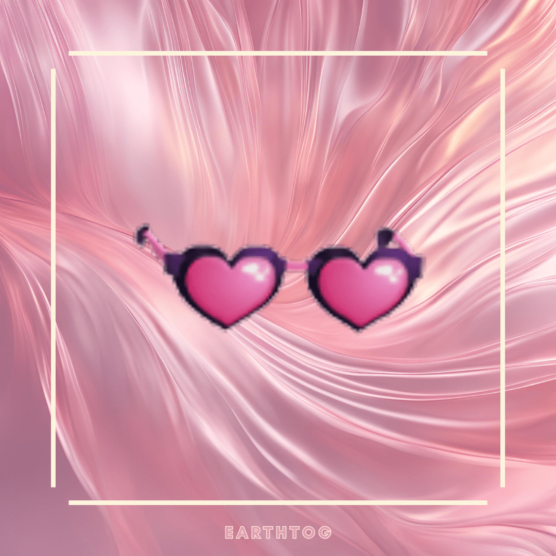 Pink Heart Glasses - Earthtog.com