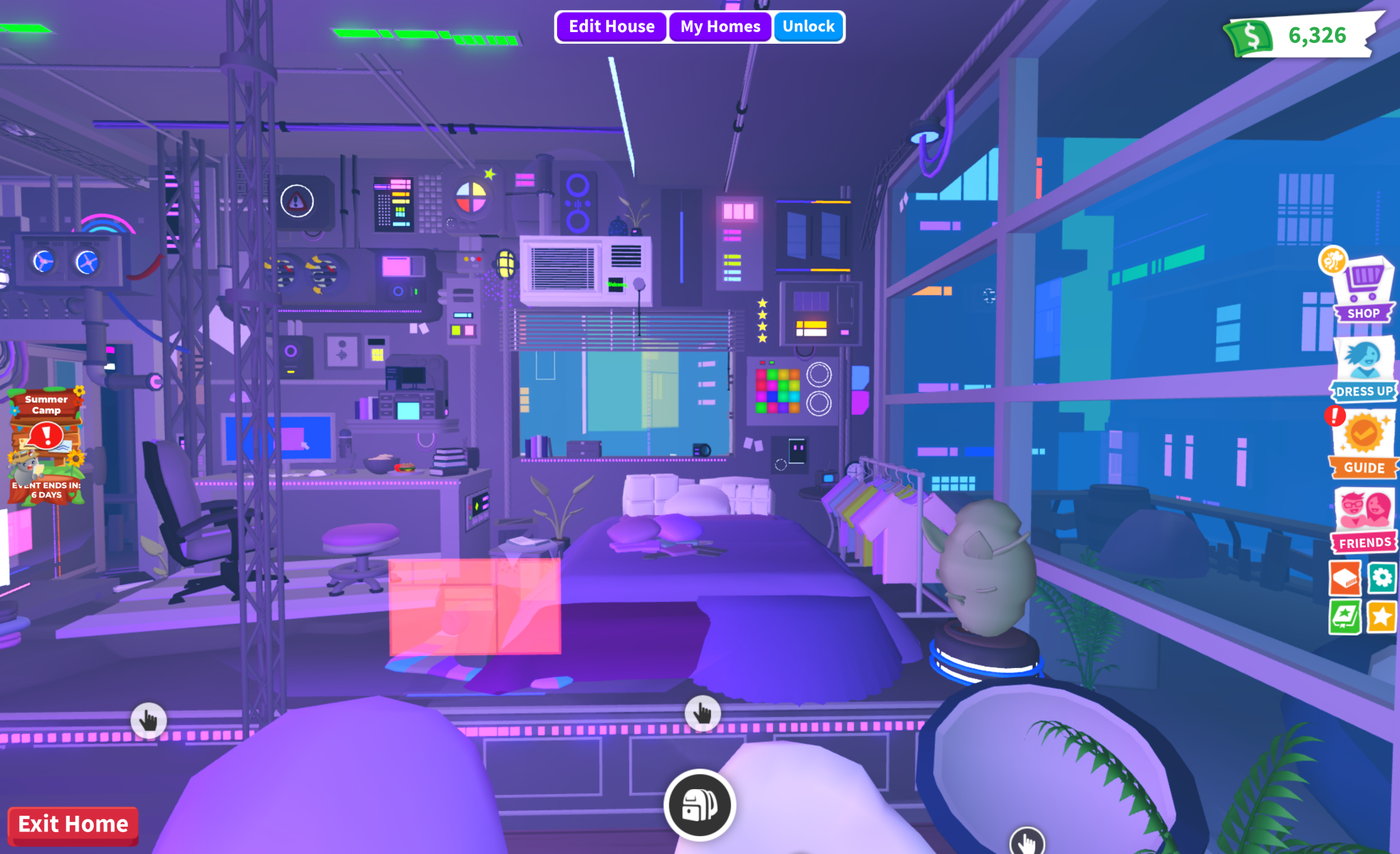 Purple Cyber House - Earthtog.com