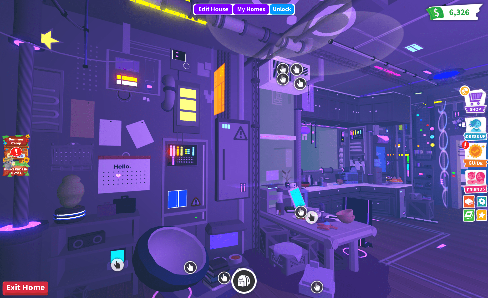 Purple Cyber House - Earthtog.com