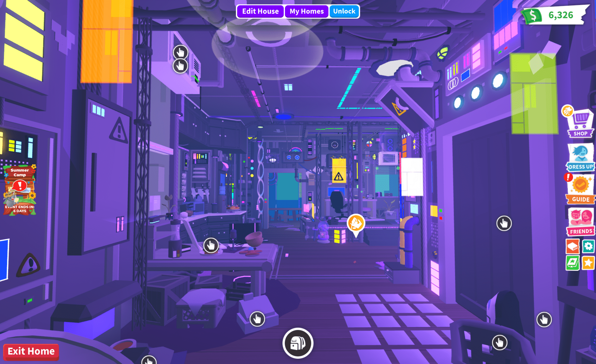 Purple Cyber House - Earthtog.com