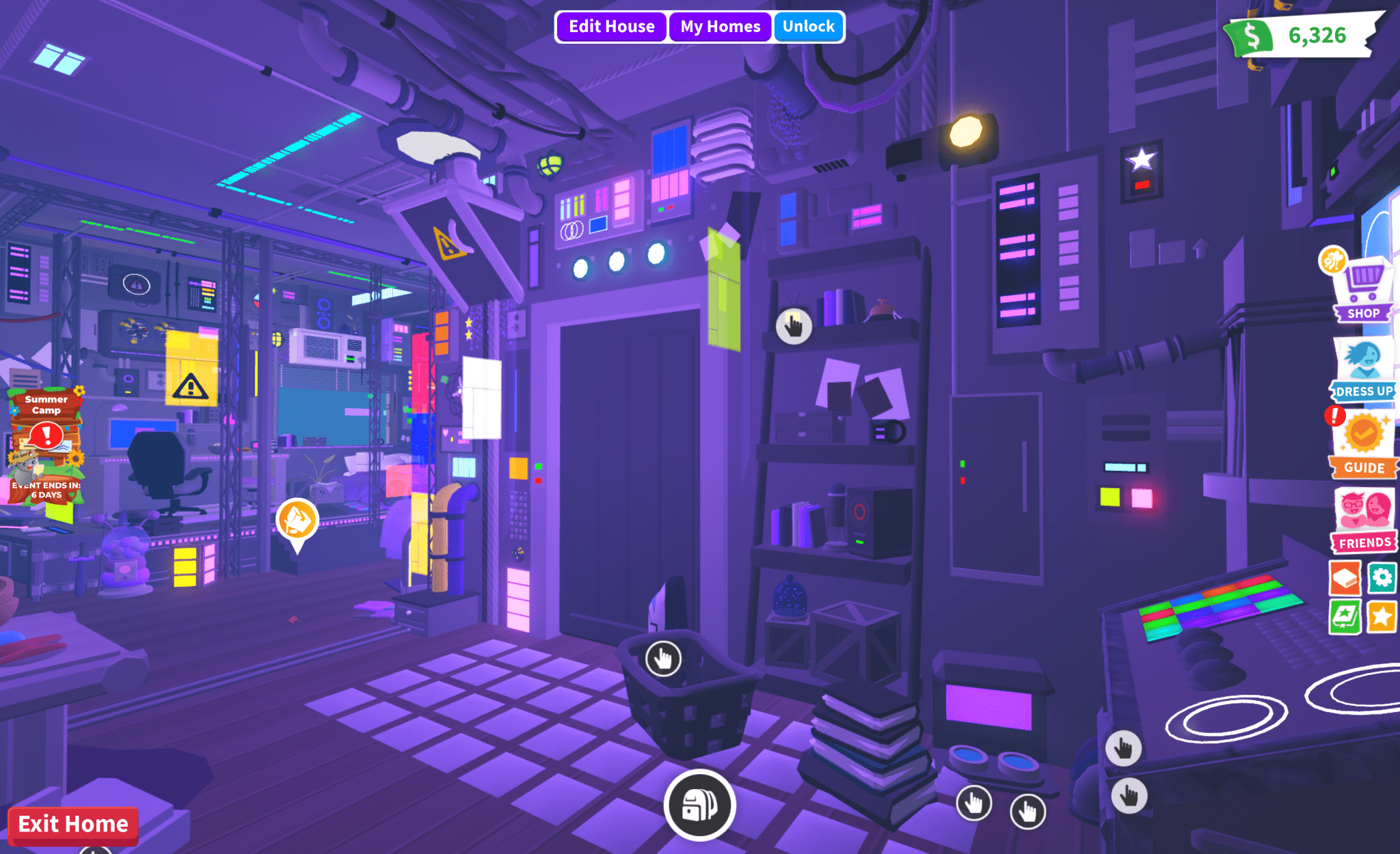 Purple Cyber House - Earthtog.com