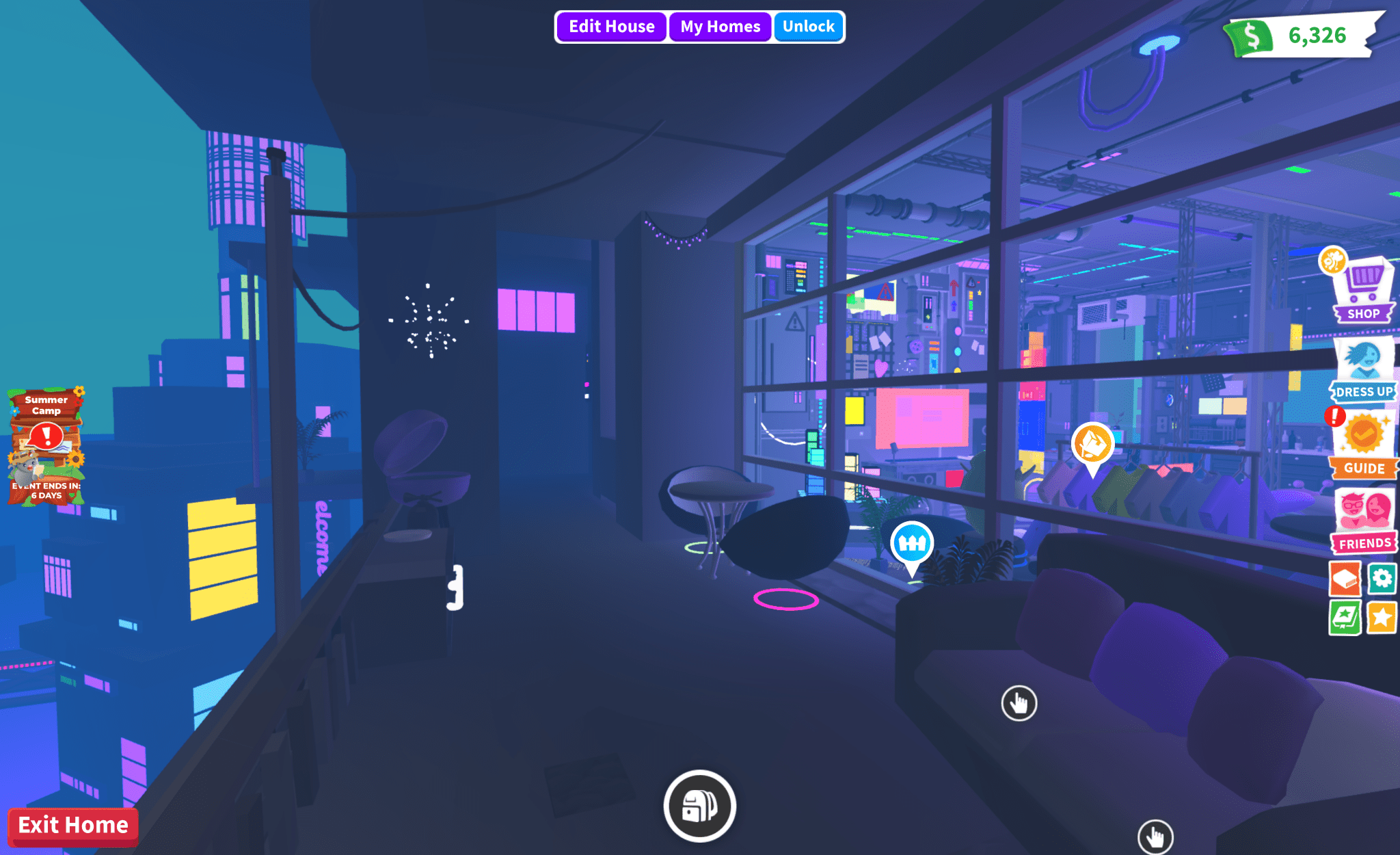 Purple Cyber House - Earthtog.com