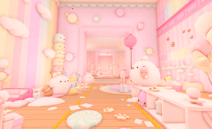 Soft Blush Plushie House