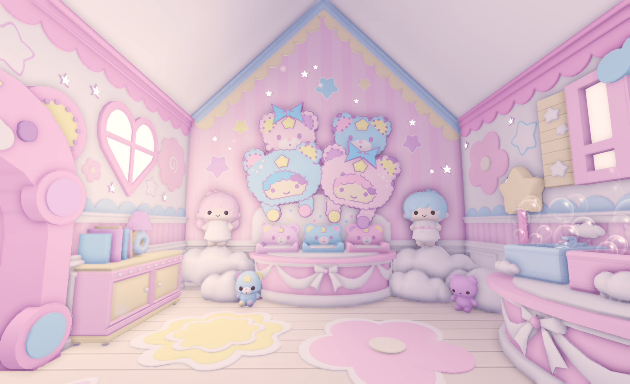 Twin Plushie Pastel House - Earthtog.com