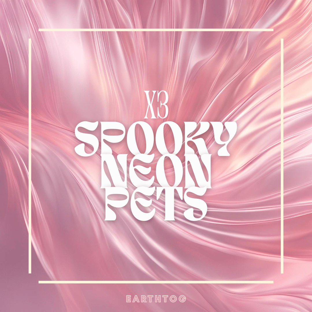 x3 Random Spooky Neon Pets - Earthtog.com